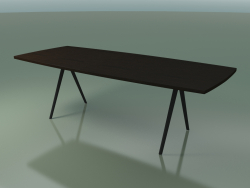 Mesa em forma de sabão 5434 (H 74 - 100x240 cm, pés 180 °, folheados L21 wenge, V44)