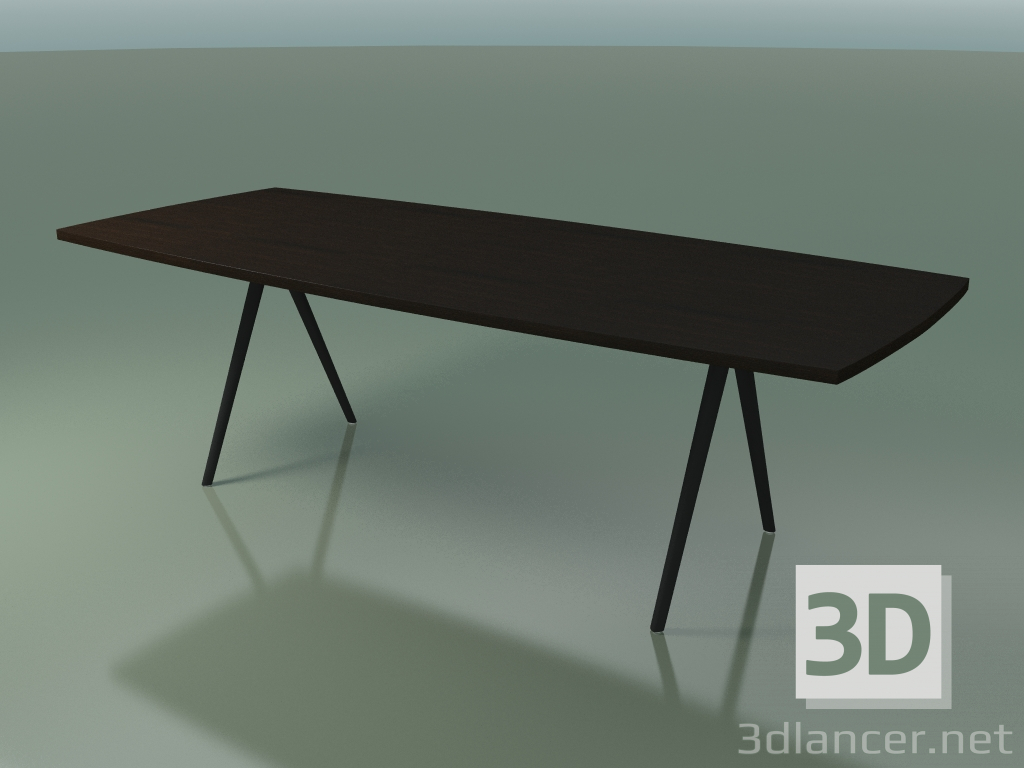 Modelo 3d Mesa em forma de sabão 5434 (H 74 - 100x240 cm, pés 180 °, folheados L21 wenge, V44) - preview