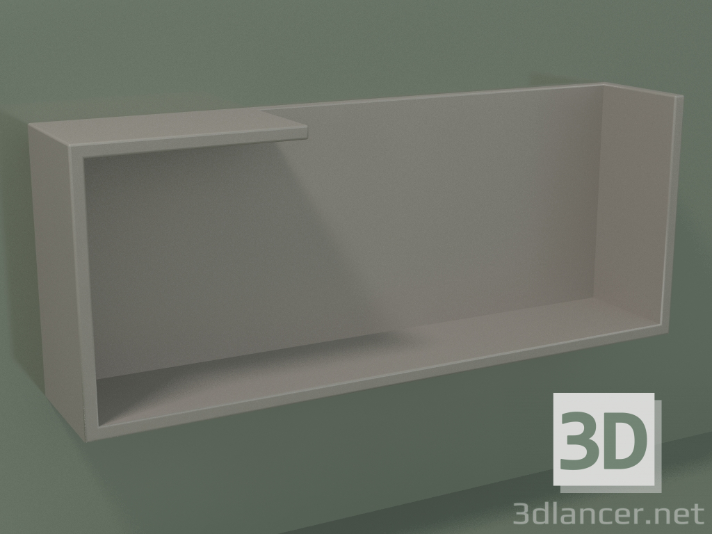 3d model Horizontal shelf (90U19006, Clay C37, L 60, P 12, H 24 cm) - preview