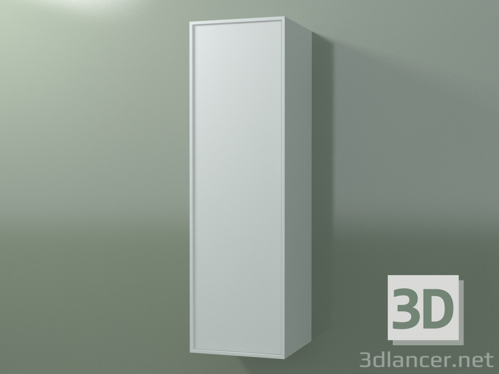 Modelo 3d Armário de parede com 1 porta (8BUBDDD01, 8BUBDDS01, Glacier White C01, L 36, P 36, H 120 cm) - preview