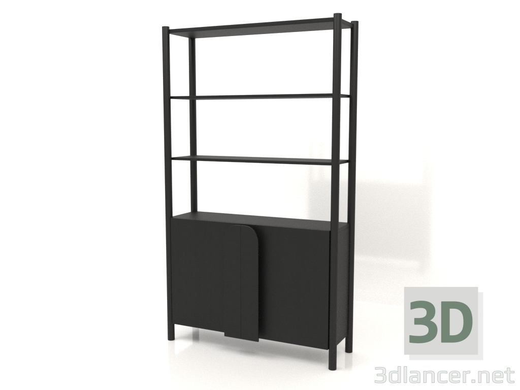 modèle 3D Rack ST 05 (1000x300x1725, bois noir) - preview