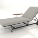 3d model Chaise longue con reposabrazos a la derecha - vista previa