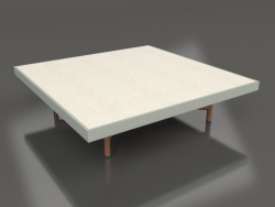 Mesa de centro cuadrada (Gris cemento, DEKTON Danae)