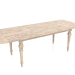 3d model Sliding dining table, unfolded, 2500 mm (white oak) - preview