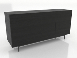 Cassettiera 1 1600 mm (nero RAL 9005)