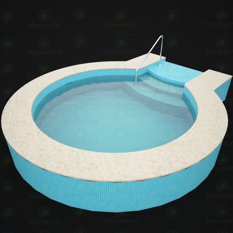 modello 3D Piscina - anteprima