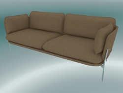 Sofa Sofa (LN3.2, 84x220 H 75cm, Pieds Chromés, Hot Madison 495)