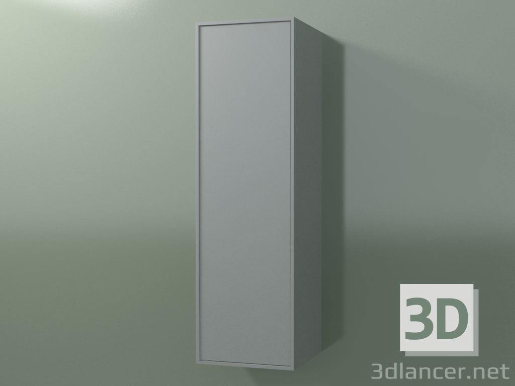 modèle 3D Élément mural 1 porte (8BUBDDD01, 8BUBDDS01, gris argenté C35, L 36, P 36, H 120 cm) - preview