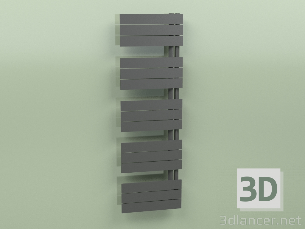 3d model Heated towel rail - Elato (1430 x 450, RAL - 9005) - preview