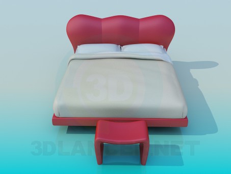 3d model Cama - vista previa