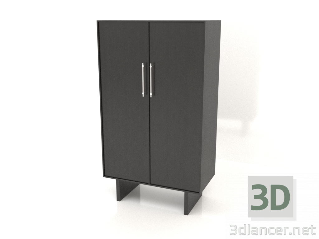 3d model Armario W 02 (800x400x1400, madera negra) - vista previa