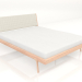 3d model Cama matrimonio Fawn con cabecero claro 160X200 - vista previa