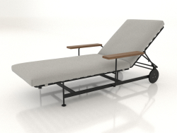 Chaise longue con reposabrazos