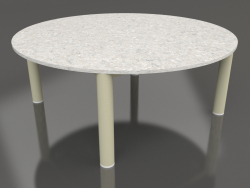 Table basse D 90 (Or, DEKTON Sirocco)