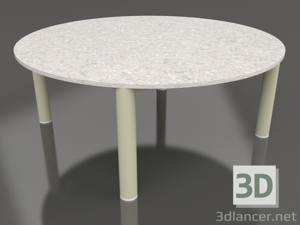 Modelo 3d Mesa de centro D 90 (Ouro, DEKTON Sirocco) - preview