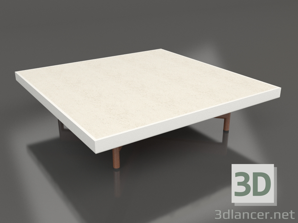 Modelo 3d Mesa de centro quadrada (cinza ágata, DEKTON Danae) - preview