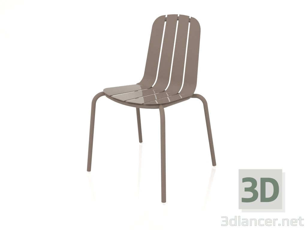 3d model Silla de comedor (Bronce) - vista previa