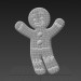 3d Gingerbread Man model buy - render