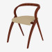 3d model Folding chair with leather upholstery - preview