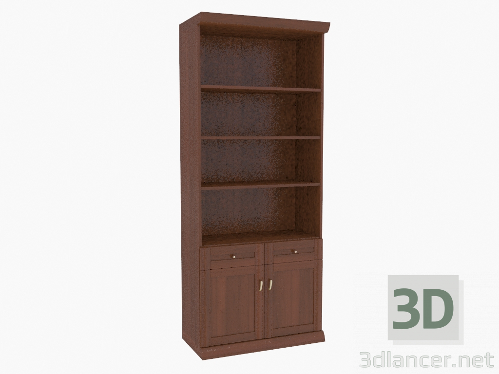 3d model Armario con estantes abiertos (261-10) - vista previa