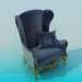 3d model Antique chair - preview