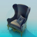 3d model Antique chair - preview