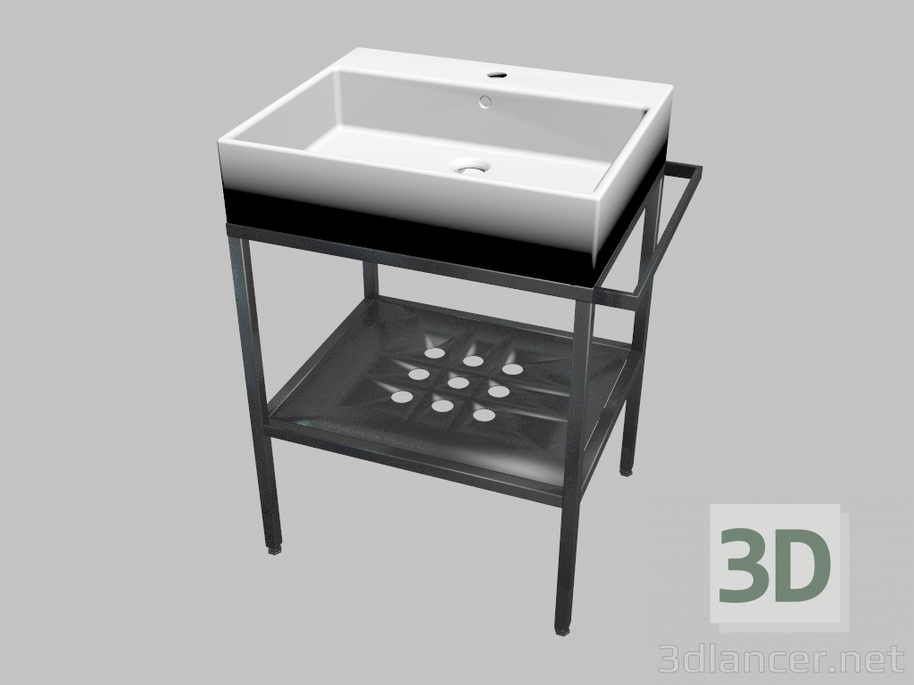 Modelo 3d Pia montada no tampo da mesa com console - 60х50 cm Termisto (CDTS6U6S) - preview