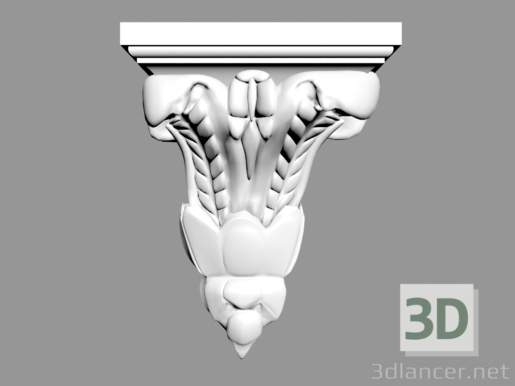 modello 3D Staffa B813 - anteprima