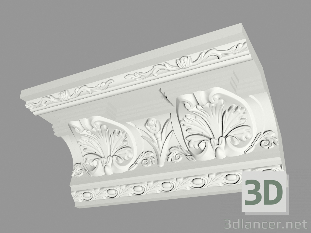 3D modeli Kalıplı saçak (КФ57) - önizleme