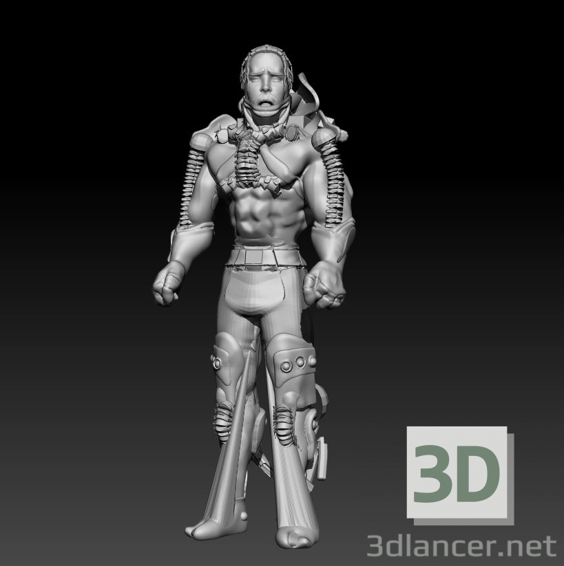 Modelo 3d Ciborgue - preview