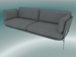 Sofa Sofa (LN3.2, 84x220 H 75cm, Chromed legs, Hot Madison 724)