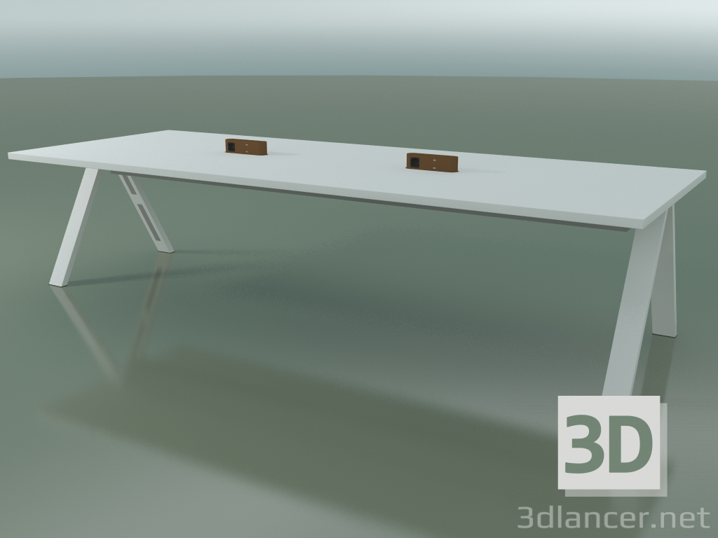 3d model Table with office worktop 5010 (H 74 - 320 x 120 cm, F01, composition 2) - preview