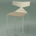 3d model Stackable chair 3710 (4 metal legs, with cushion, White, V12) - preview