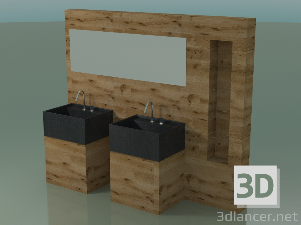 3D modeli Banyo dekor sistemi (D05) - önizleme