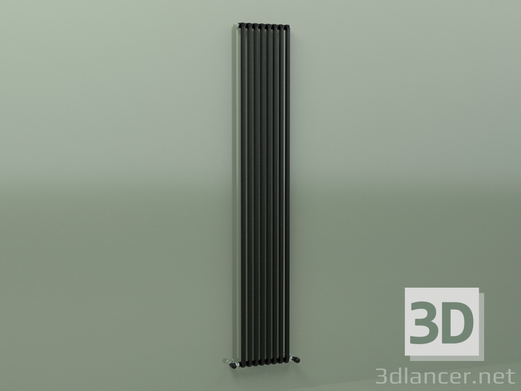 3d model Radiator SAX (H 2000 8 EL, Black - RAL 9005) - preview