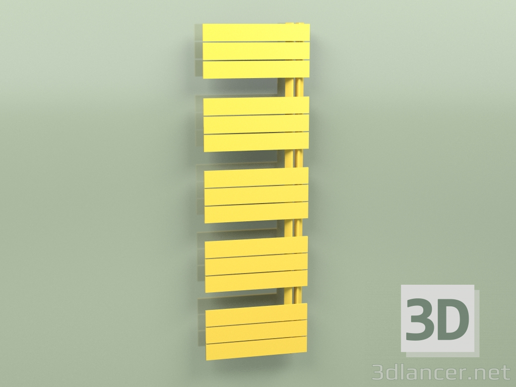 3d model Heated towel rail - Elato (1430 x 450, RAL - 1012) - preview