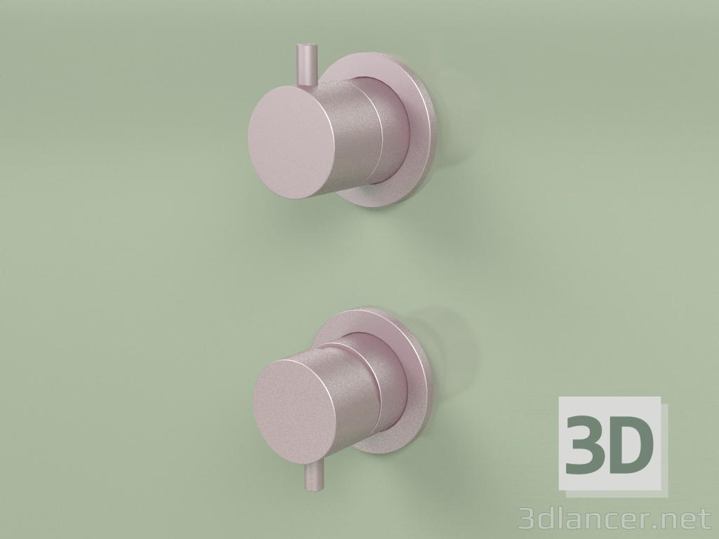 Modelo 3d Misturador embutido com interruptor de 2 vias (12 47, OR) - preview