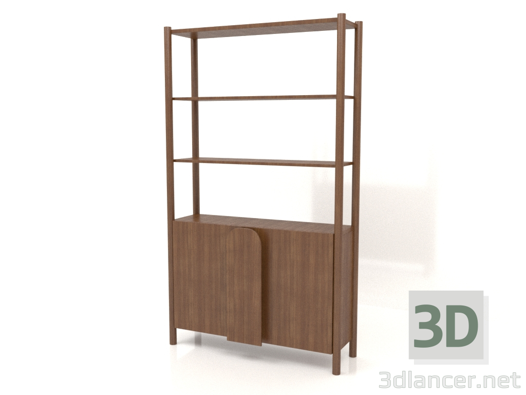 3d модель Стеллаж ST 05 (1000х300х1725, wood brown light) – превью