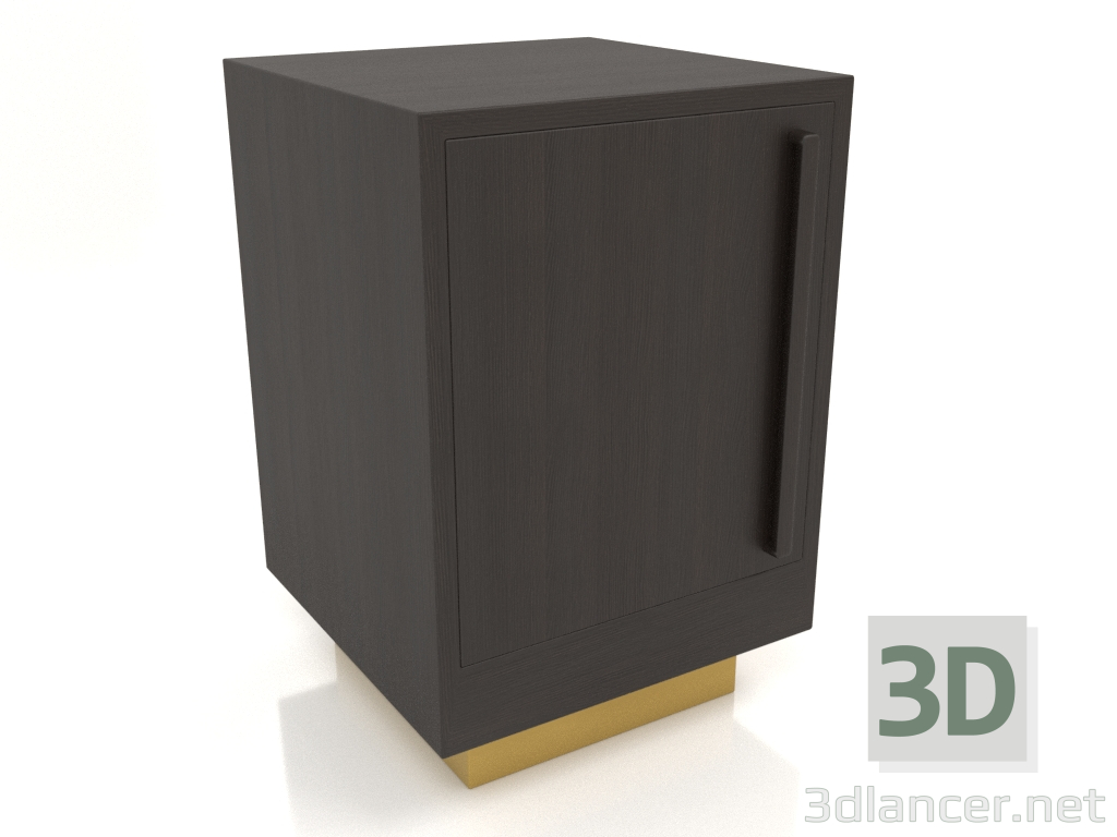 3d model Mesita de noche TM 04 (400x400x600, madera marrón oscuro) - vista previa