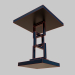 3d table chain model buy - render