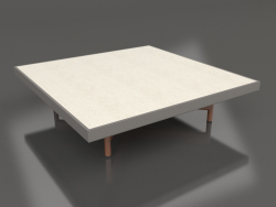 Table basse carrée (Gris quartz, DEKTON Danae)