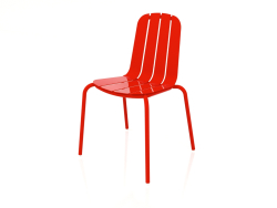 Chaise de salle à manger (rouge)