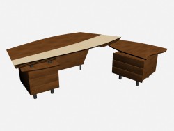 Mesa de scrivania John sagomata