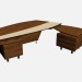 3d model John sagomata scrivania desk - preview