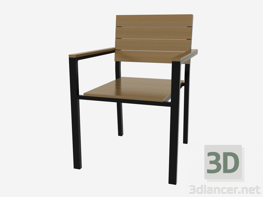 modello 3D Sedia (scuro) - anteprima