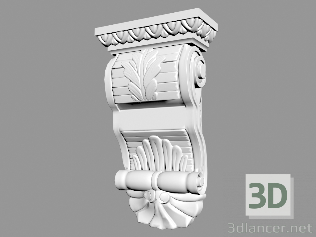 Modelo 3d Suporte B814 - preview