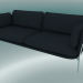 modèle 3D Sofa Sofa (LN3.2, 84x220 H 75cm, Pieds Chromés, Sunniva 2 192) - preview