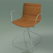 3d model Chair 0357 (swivel, with armrests, without upholstery, teak effect) - preview