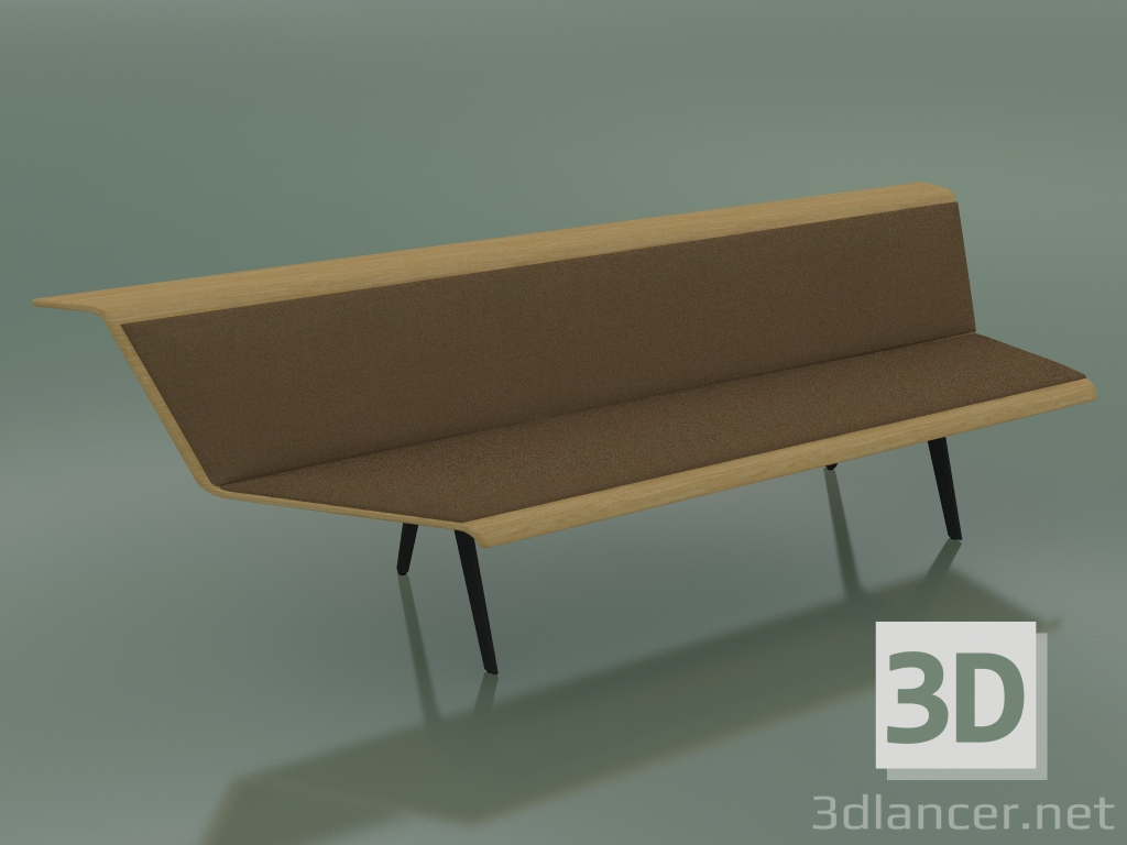 3D Modell Dreifacheckermodul Warten 4509 (90 ° rechts, natürliche Eiche) - Vorschau