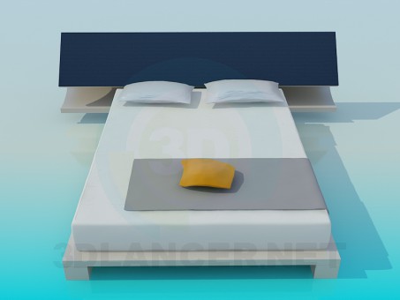 modèle 3D Lit - preview